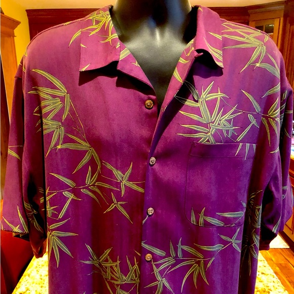 Tommy Bahama Other - Tommy Bahama Purple and Green Casual Button Down Shirt